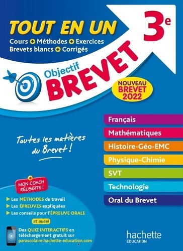 Livrenpoche : Objectif Brevet Tout-en-un 2022 - Philippe Rousseau - Livre