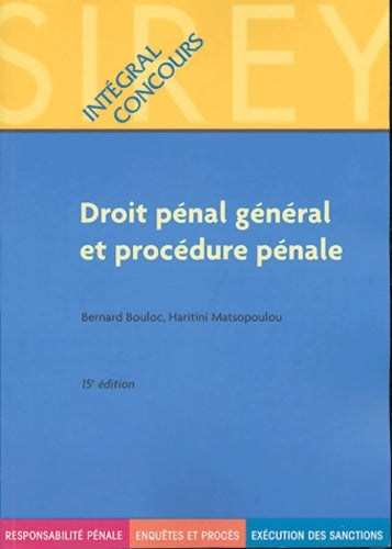 Livrenpoche : Droit pénal général et procédure pénale - Georges Levasseur - Livre