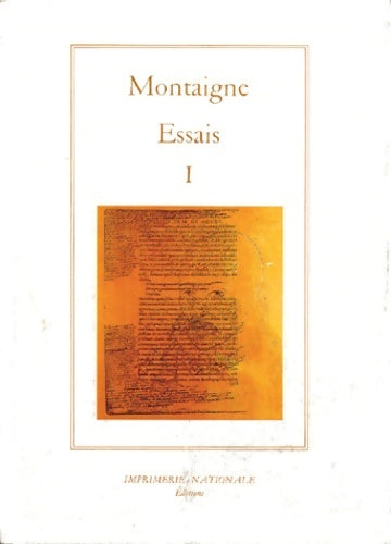 Livrenpoche : Les Essais Tome I - Michel Eyquem De Montaigne - Livre