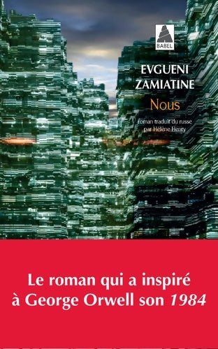Livrenpoche : Nous - Evguéni Zamiatine - Livre