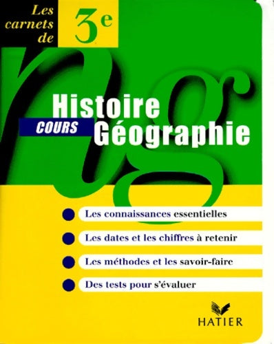 Livrenpoche : Carnet memo histoire géographie 3eme 97 - Aoustin-f+brignon-j - Livre