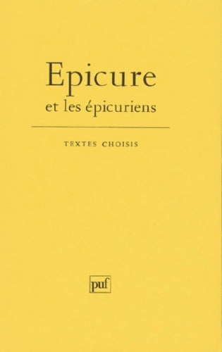 Livrenpoche : Epicure et les épicuriens - Jean Brun - Livre
