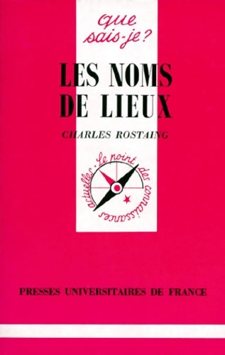 Livrenpoche : Les noms de lieux - Que Sais-Je? - Livre