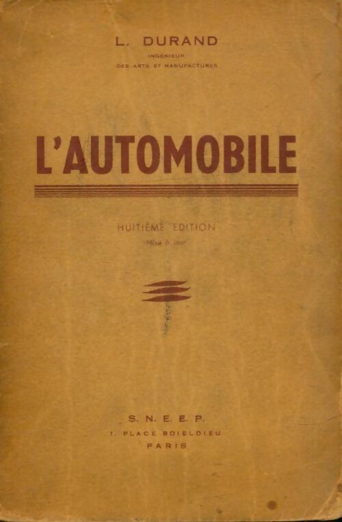Livrenpoche : L'automobile - L Durand - Livre
