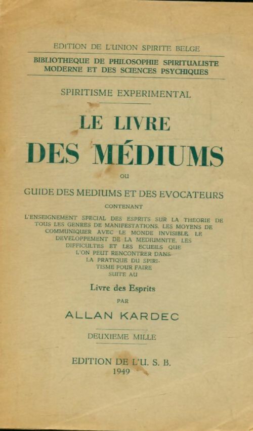 Livrenpoche : Le livre des médiums - Allan Kardec - Livre
