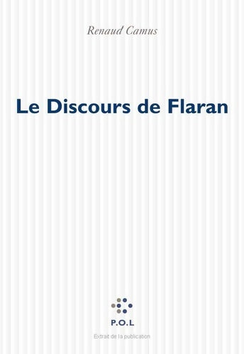 Livrenpoche : Le discours de flaran - Renaud Camus - Livre