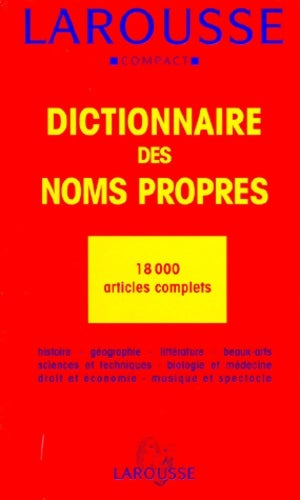 Livrenpoche : Dictionnaire /noms propres -compact - Collectif - Livre