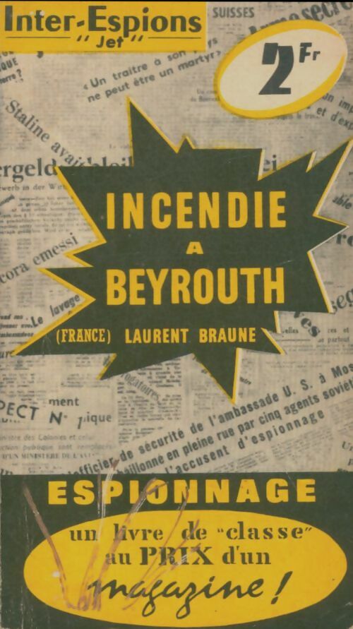 Livrenpoche : Incendie à Beyrouth - Laurent Braune - Livre