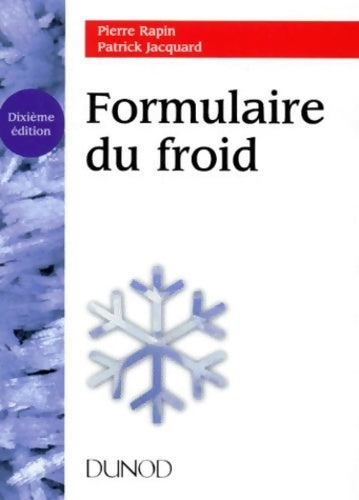 Livrenpoche : Formulaire du froid 10eme edition - Rapin - Livre
