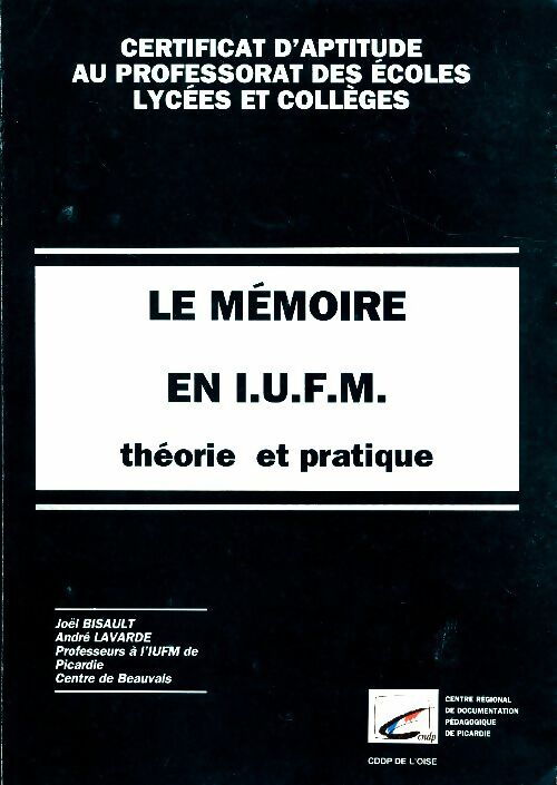 Livrenpoche : Le mémoire En IUFM - Collectif - Livre