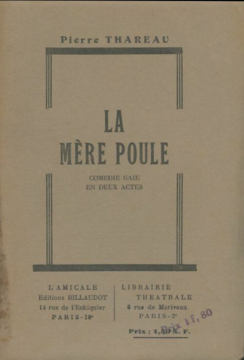 Livrenpoche : La mère poule - Pierre Thareau - Livre