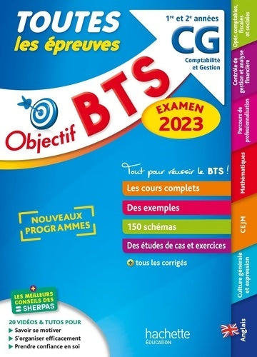 Livrenpoche : Objectif BTS CG . Toutes les épreuves examen 2023 - Bruno Bonnefous - Livre
