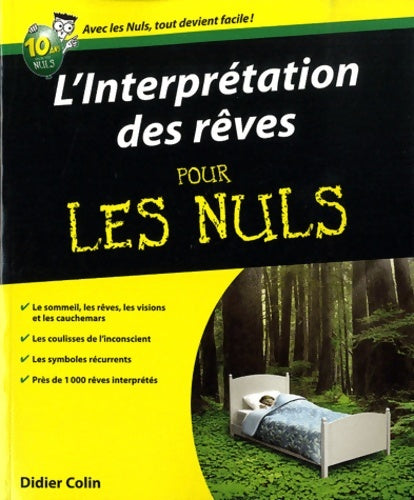Livrenpoche : L'Interprétation des rêves pour les Nuls - Didier Colin - Livre