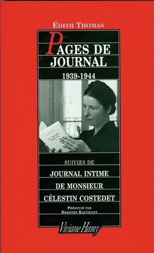 Livrenpoche : Pages de journal - Edith Thomas - Livre