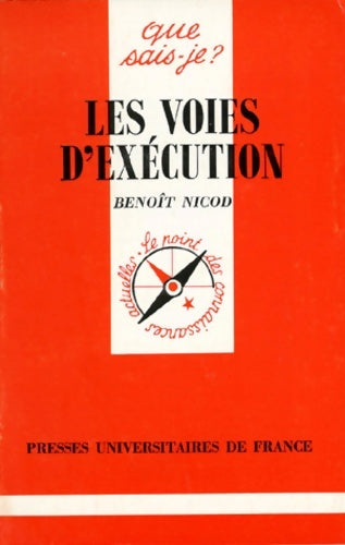 Livrenpoche : Les voies d'exécution - Benoît Nicod - Livre
