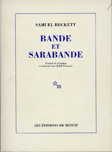 Livrenpoche : Bande et sarabande - Samuel Beckett - Livre