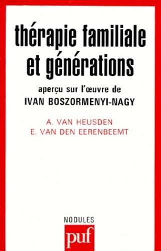 Livrenpoche : Thérapie familiale et générations - Ammy Van - Livre