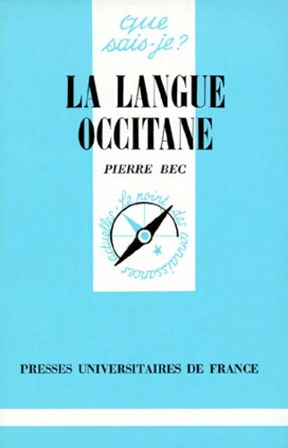 Livrenpoche : La langue occitane - Pierre Bec - Livre