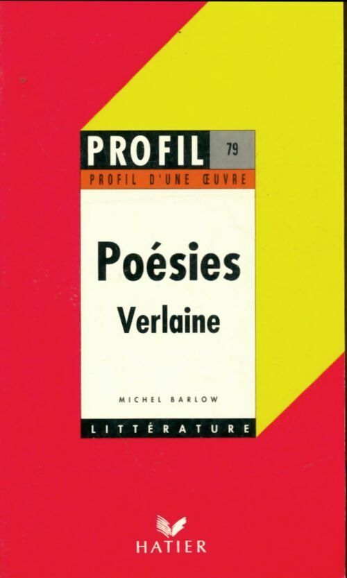 Livrenpoche : Poésies de Verlaine - Michel Barlow, Verlaine+Berlow-M - Livre