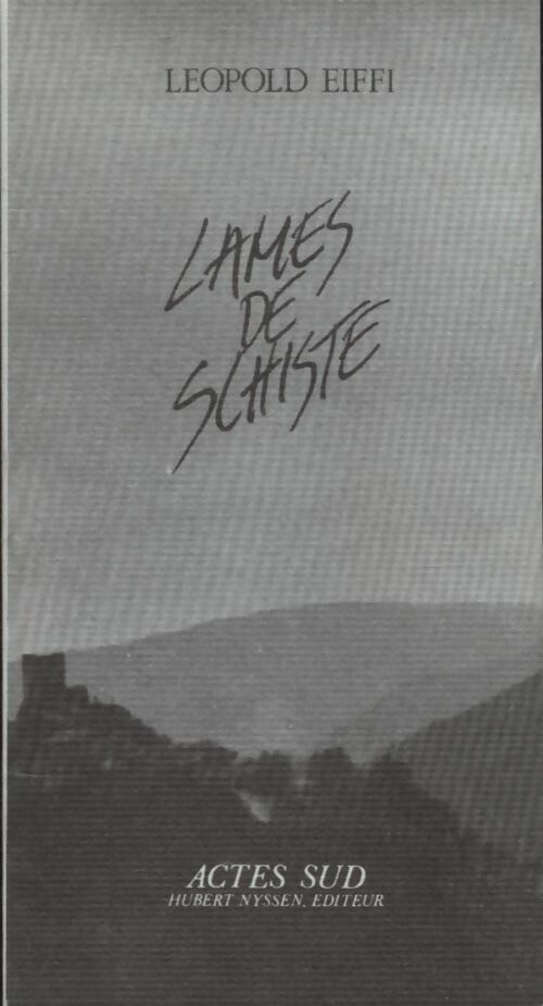 Lames de schiste - Leopold Eiffi - Livre