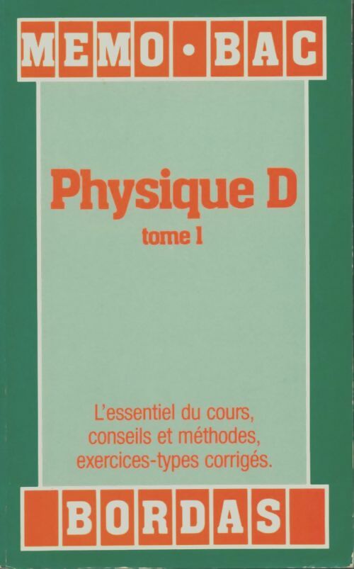 Livrenpoche : Memo/8 Physique d t1 - Fay - Livre
