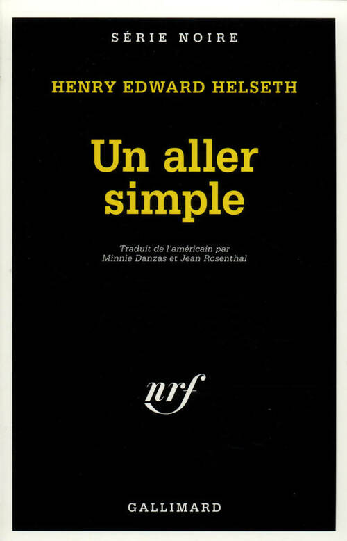 Livrenpoche : Un aller simple - Henry Edward Helseth - Livre