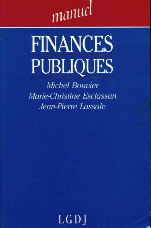 Livrenpoche : Finances publiques - Jean-Pierre Lassale - Livre