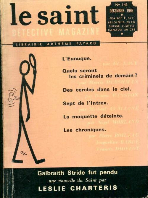 Livrenpoche : Le Saint. Détective magazine n°142 - Collectif - Livre