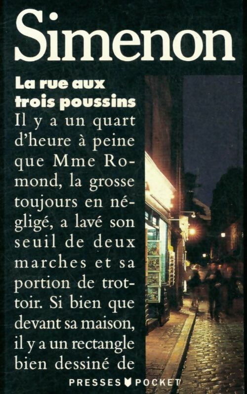 Livrenpoche : La rue aux trois poussins - Georges Simenon - Livre