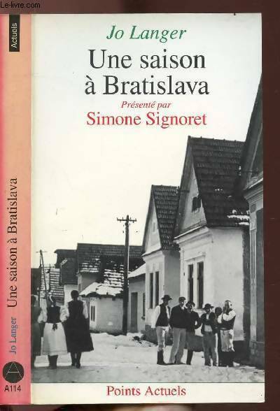 Livrenpoche : Une saison à Bratislava - Jo Langer - Livre