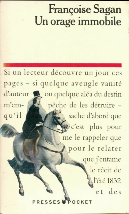 Livrenpoche : Un orage immobile - Françoise Sagan - Livre