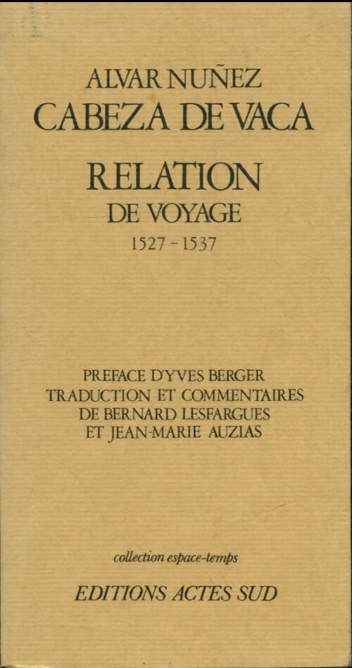 Relation de voyage : 1527-1537 - Jean Raymond Hugo Victor - Livre
