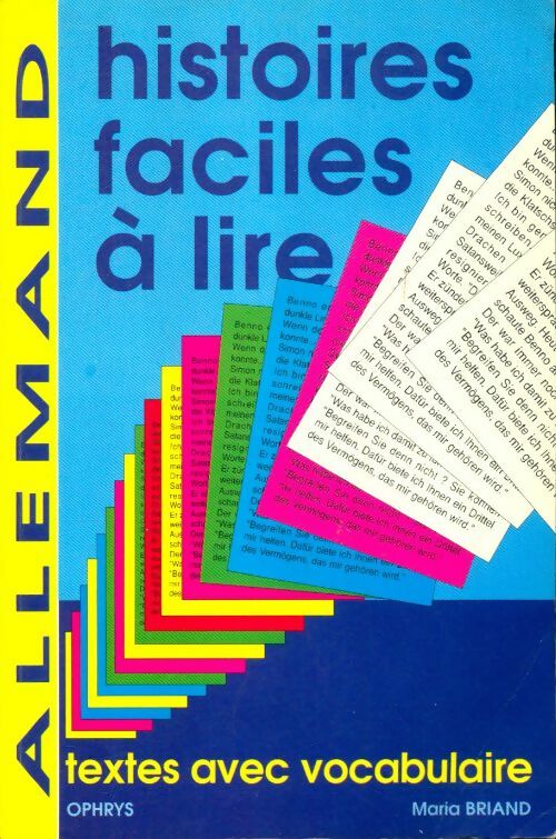 Livrenpoche : Allemand histoires faciles a lire - M. Briand - Livre