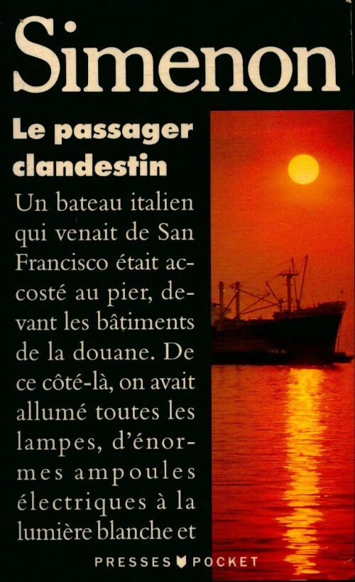 Livrenpoche : Le passager clandestin - Georges Simenon - Livre