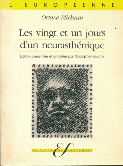 Livrenpoche : Les vingt et un jours d'un neurasthénique - Octave Mirbeau - Livre