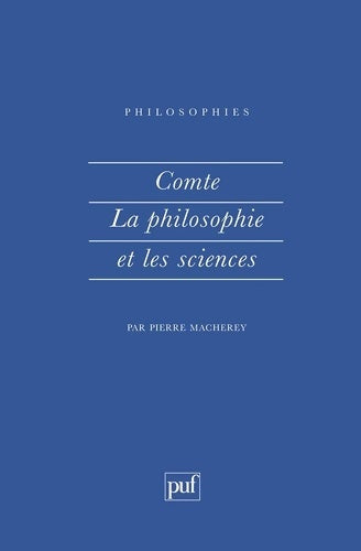 Livrenpoche : Comte la philosophie et les sciences - Pierre Macherey - Livre