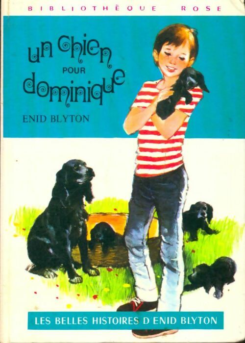 Un chien pour Dominique - Enid Blyton -  Bibliothèque rose (3ème série) - Livre