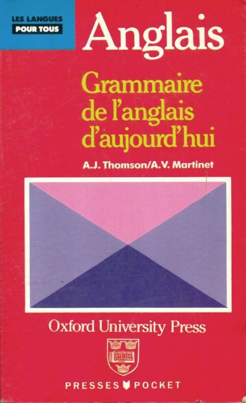 Livrenpoche : Grammaire de l'anglais d'aujourd'hui - Thomson - Livre