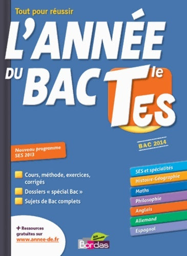 Livrenpoche : année du bac terminale es - Collectif - Livre