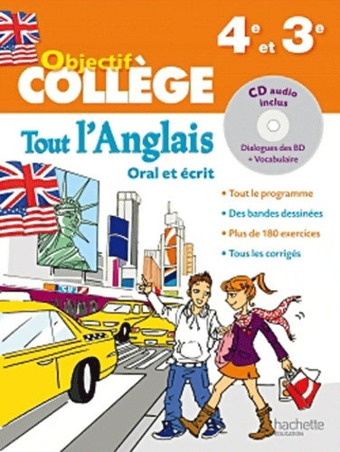 Livrenpoche : Objectif collège - tout l'anglais 4e-3e - Daniel Guimberteau - Livre