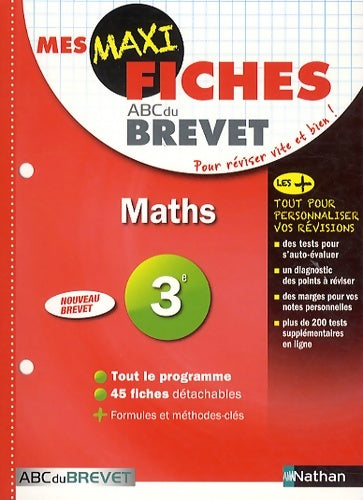 Livrenpoche : Mes MAXI Fiches Mathématiques 3ème - Cédric GOUYGOU - Livre