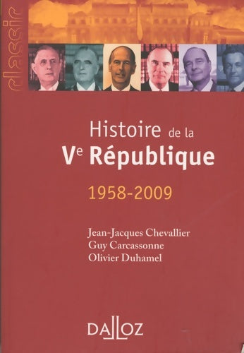 Livrenpoche : Histoire de la 5e République : - Jean-Jacques Chevallier - Livre