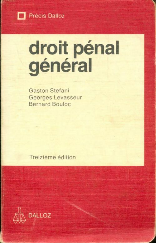 Livrenpoche : Droit pénal général - Collectif, Gaston Stefani - Livre