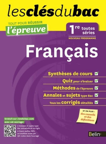 Livrenpoche : Cls du Bac - Franais 1re L ES S - Russir l'examen - Laure Mangin - Livre