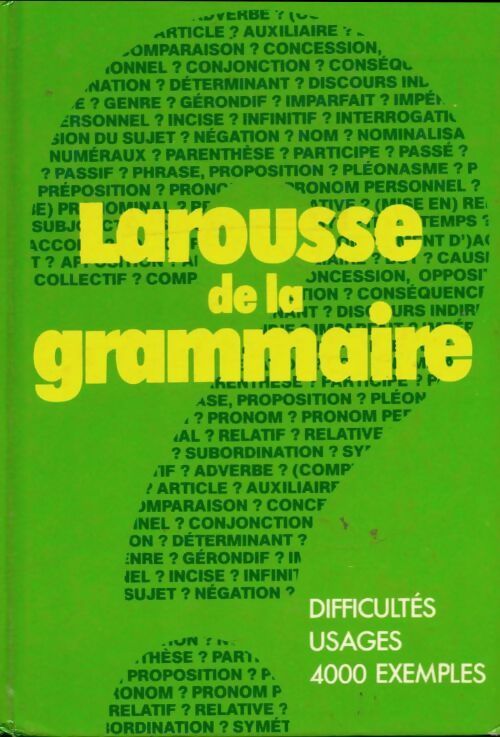 Livrenpoche : Larousse de la grammaire - Collectif - Livre