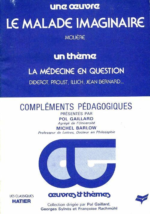 Livrenpoche : Le malade imaginaire - Molière, Kutukdjian Garance - Livre