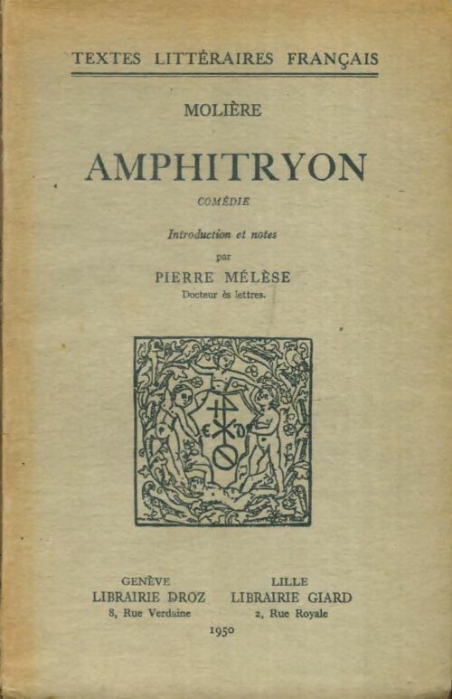 Livrenpoche : Amphitryon - Molière - Livre