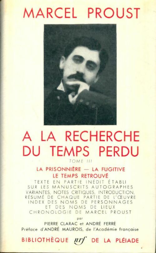 Livrenpoche : A la recherche du temps perdu Tome III : La prisonnière / La fugitive / Le temps retrouvé - Marcel Proust - Livre