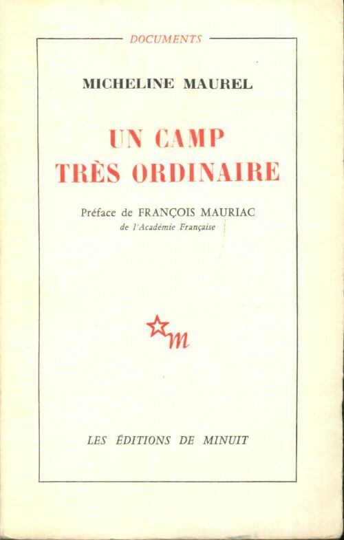 Livrenpoche : Un camp très ordinaire - Micheline Maurel - Livre