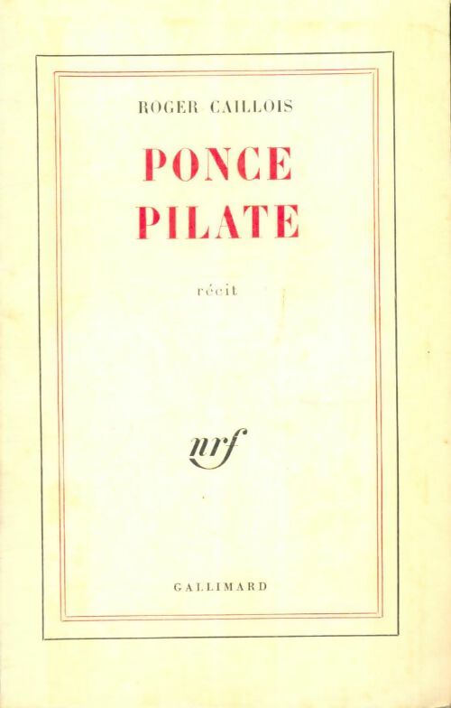 Livrenpoche : Ponce Pilate - Roger Caillois - Livre
